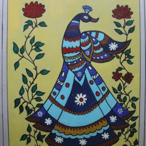 Pintura sobre cartulina - Menoka Murmu (20x15cm)