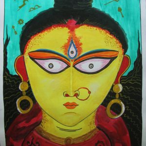 Pintura sobre cartulina - Dipali Hansda (20x15cm)